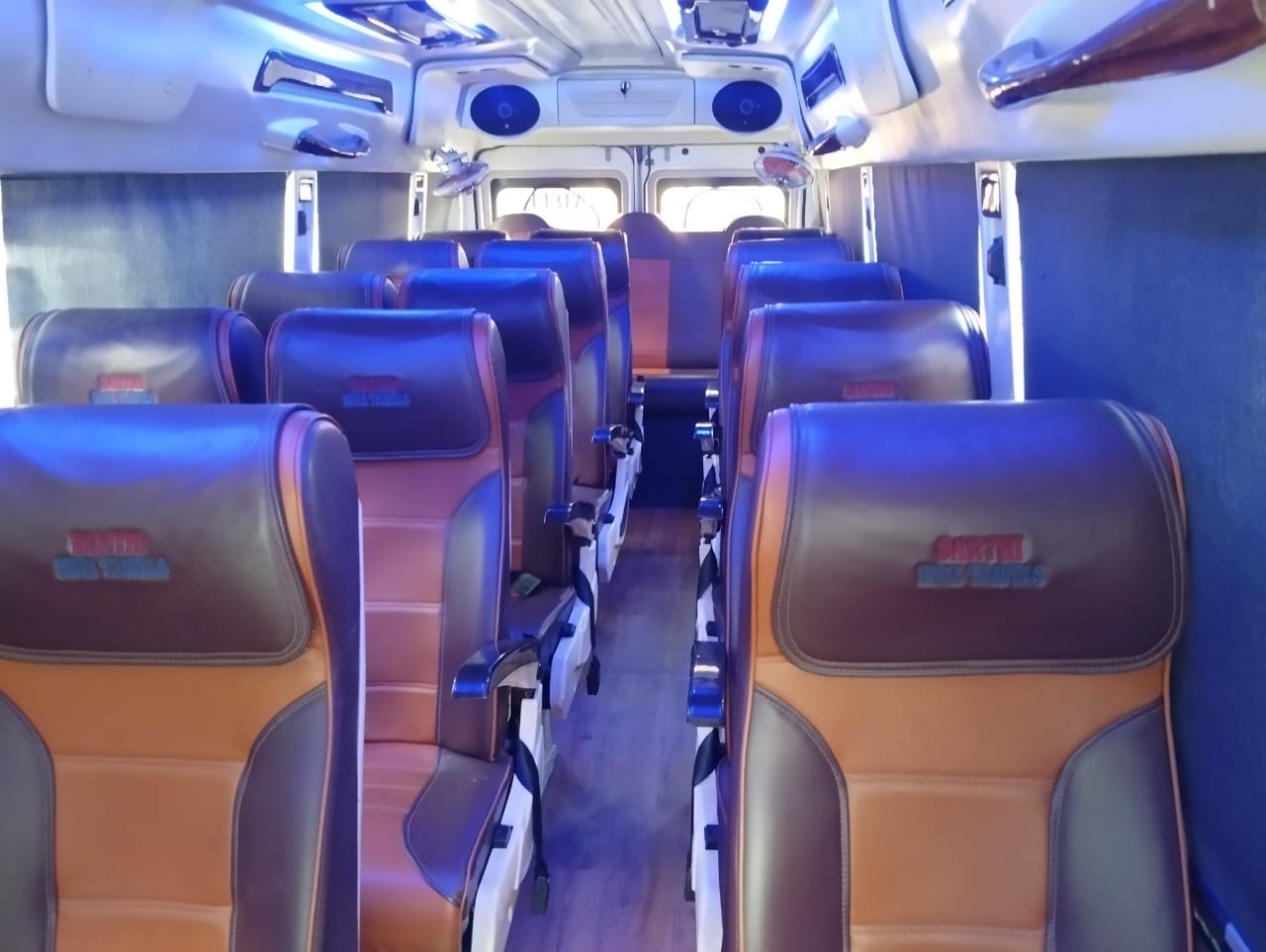Tempo Traveller passenger seats