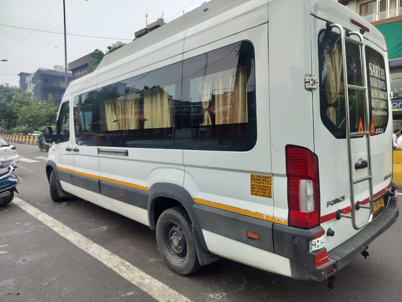 White Urbania van ready for a group trip
